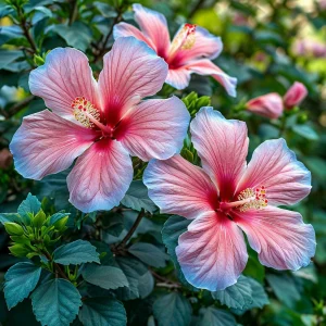 Гибискус садовый Тропикал Сан купить по цене от 293р. в интернет-магазине «Посадика» с доставкой почтой в в Нестерове и по всей России – [изображение №1].