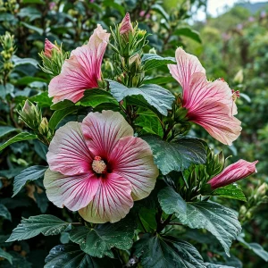 Гибискус Иден Бьюти купить по цене от 460р. в интернет-магазине «Посадика» с доставкой почтой в в Нестерове и по всей России – [изображение №1].